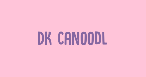 DK Canoodle font thumbnail